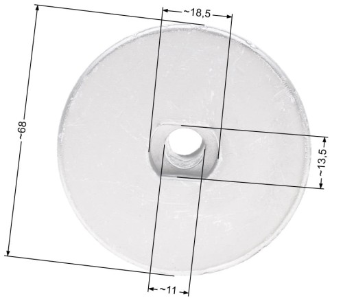 Adapter kosiarki Castel Garden PAN504 22.2mm