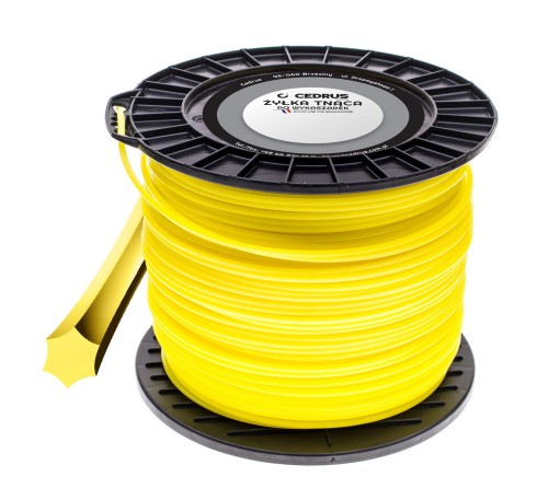 Żyłka tnąca 3.3/195m gwiazdka żółta
