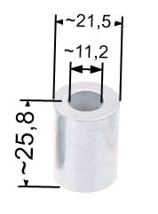Tuleja dystansowa adaptera noża NAC wys. 30mm / śr. 21mm kosiarki marketowe