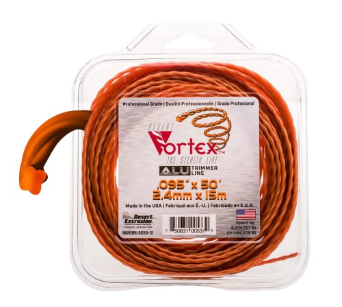 Żyłka tnąca 2.4/15m aluminiowa Vortex bl.