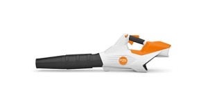 Stihl BGA 86 Dmuchawa akumulatorowa w kolorze biało-pomarańczowym.