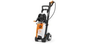 Stihl RE 130 PLUS Myjka ciśnieniowa z bębnem na wąż, model 135 bar.