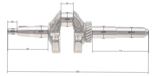Wał korbowy Loncin LC1P70FA CZĘŚĆ ORYGINALNA