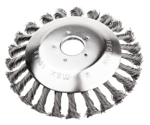 Szczotka do czyszczenia kostki brukowej drut splatany 152x25.4mm