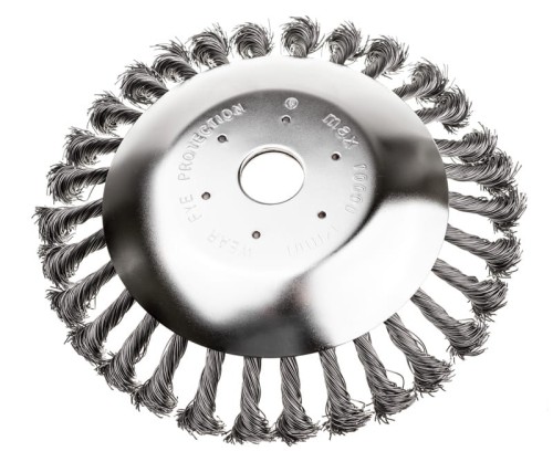 Szczotka do czyszczenia kostki brukowej drut splatany 200x25.4mm