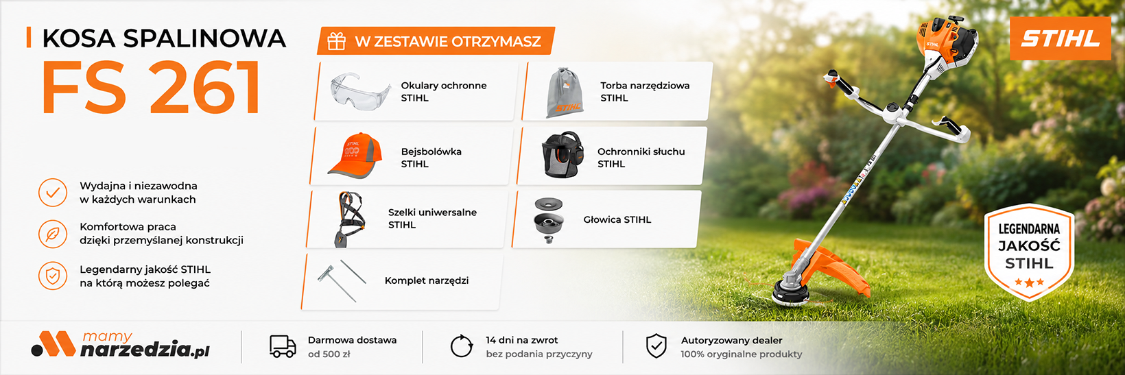 Kosa spalinowa STIHL FS 261 + gratisy