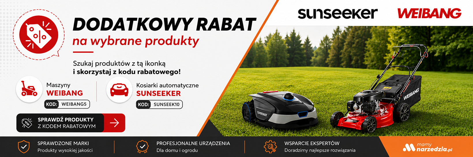 Dodatkowy rabat na wybrane produkty Sunseeker & Weibang