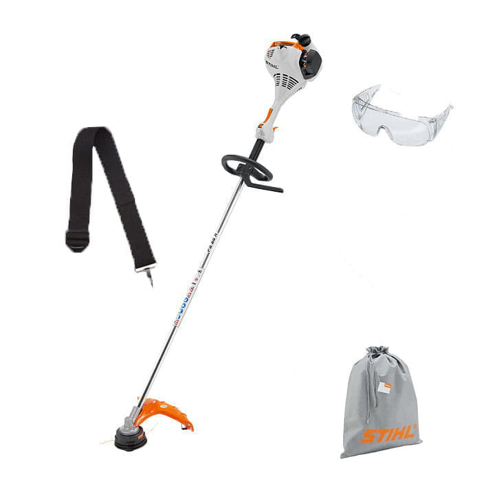 Stihl FS 55 R Kosa spalinowa o mocy 1,0 KM i wadze 4,9 kg, z silnikiem 2-MIX oraz uchwytem obwiedniowym.