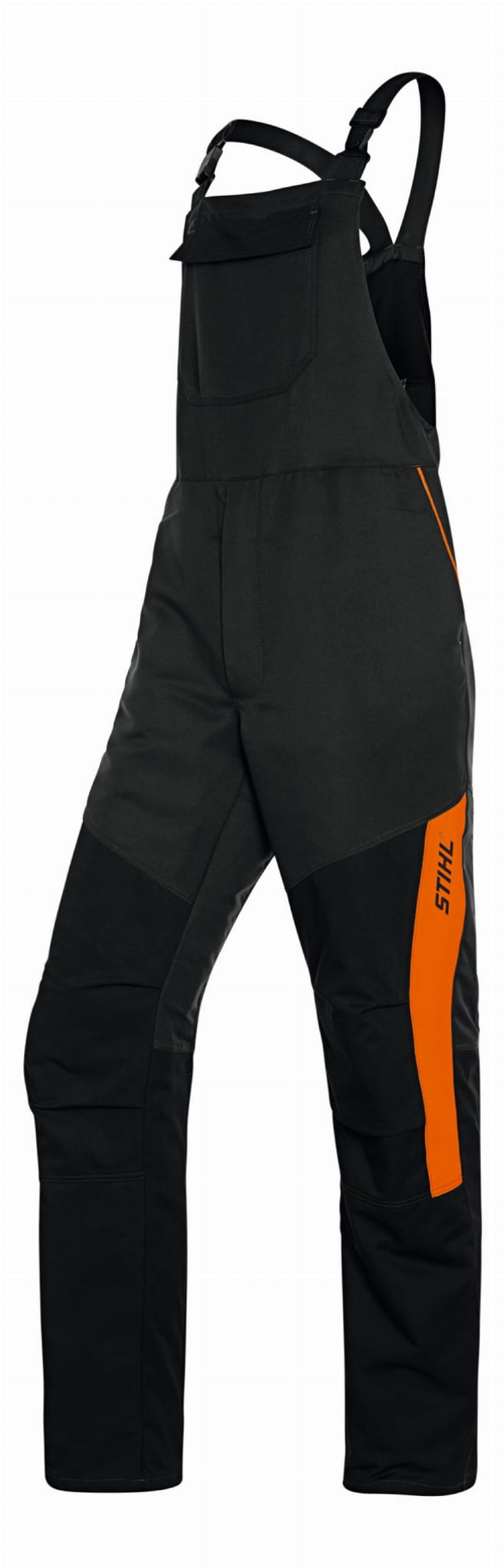 Spodnie ogrodniczki Stihl FUNCTION Universal M czarno-pomarańczowe.