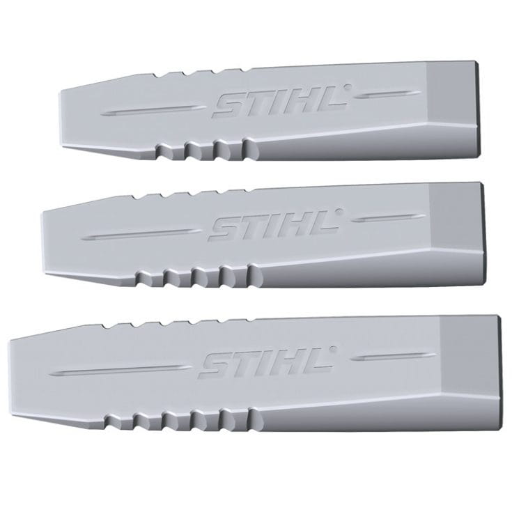 Trzy kliny aluminiowe Stihl 800 g.