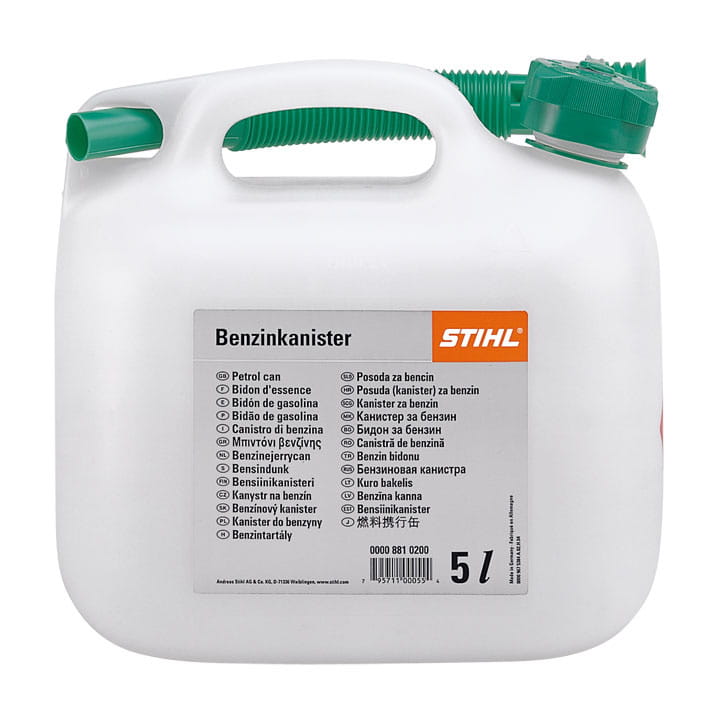 Stihl 10l Kanister na benzynę z zielonym korkiem.